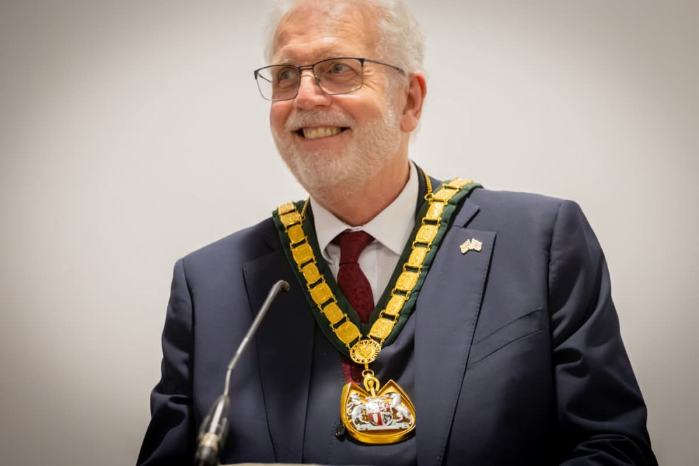 Cllr Paul Harrison when he was acting as chairman of Leicestershire County Council (Credit: LCC)