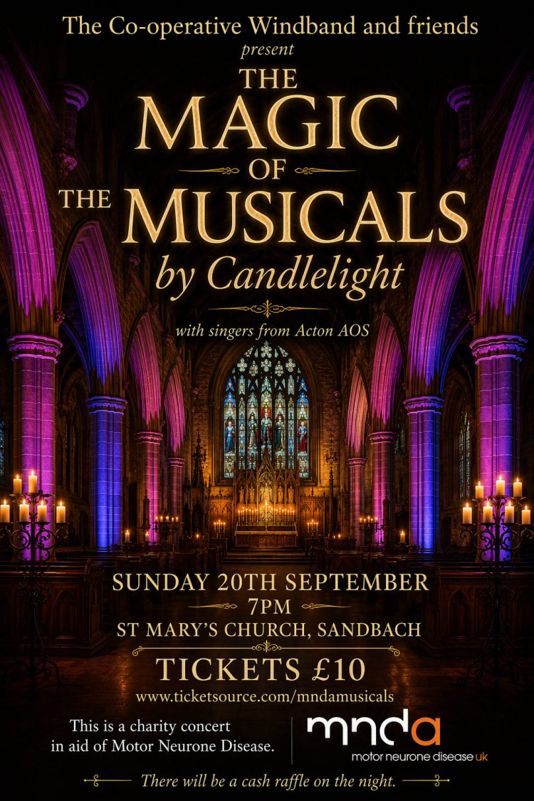 The Magic of the Musicals by Candlelight for Motor Neurone Disease Association 