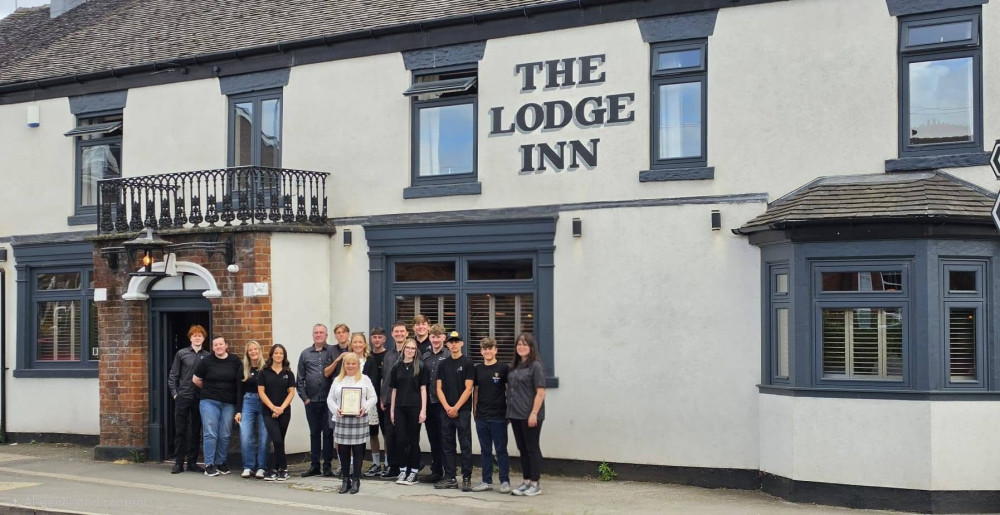 The Lodge Inn in Alsager has officially been presented with the Cheshire Pub of Year 2026. (Photo: The Lodge Inn) 