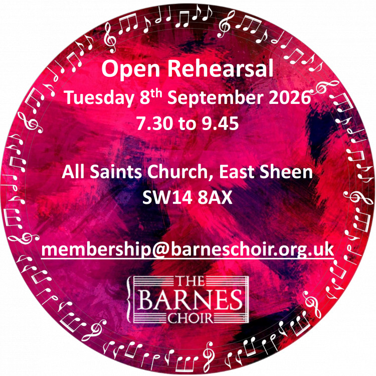 The Barnes Choir Open Rehearsal.