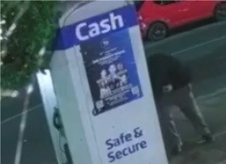 The incident occurred outside the Londis on Kingston Road, Teddington (Credit: CCTV footage provided by Met Police)