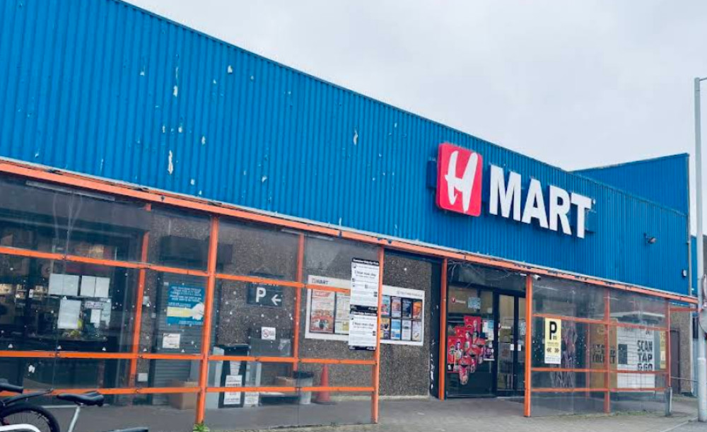 The stunt will take place outside H Mart, located at Unit 1 Leigh Close, New Malden (Image via Google Maps)