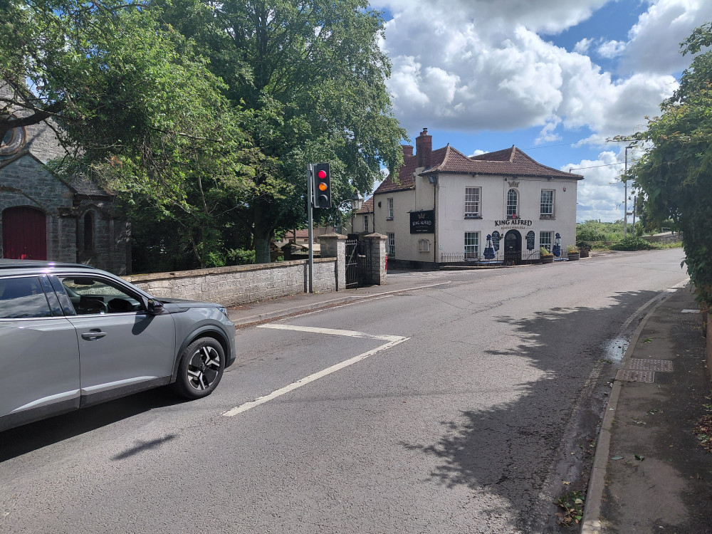 The A361 at Burrowbridge is closed until at least 3 September, with motorists facing an official diversion of up to 21 miles. (Photo: Daniel Mumby/LDRS) 