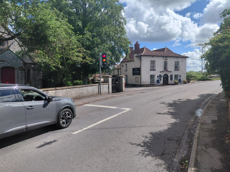 The A361 at Burrowbridge is closed until at least 3 September, with motorists facing an official diversion of up to 21 miles. (Photo: Daniel Mumby/LDRS) 