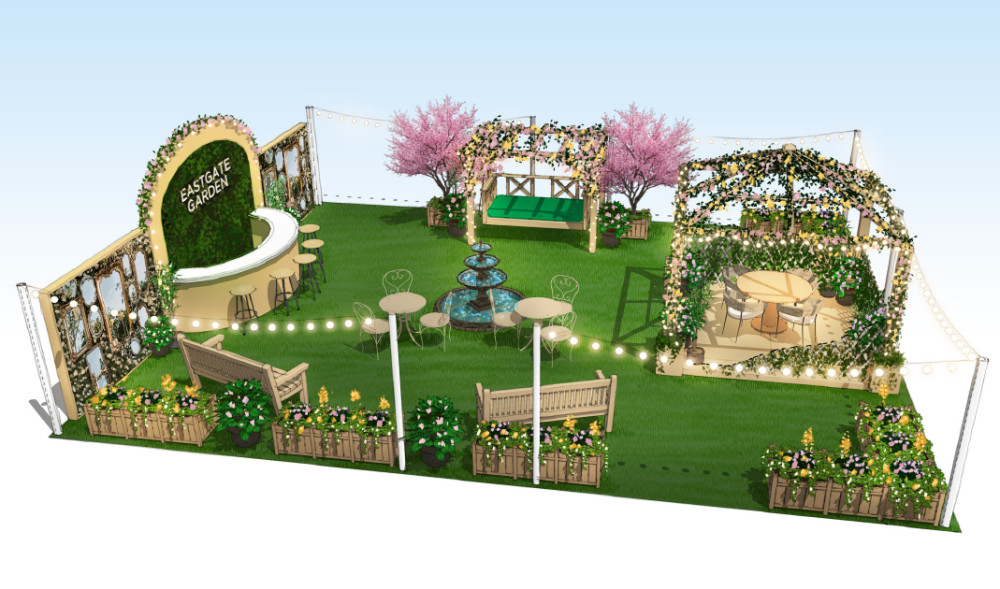 A new garden installation has opened at Eastgate Square (Image supplied)