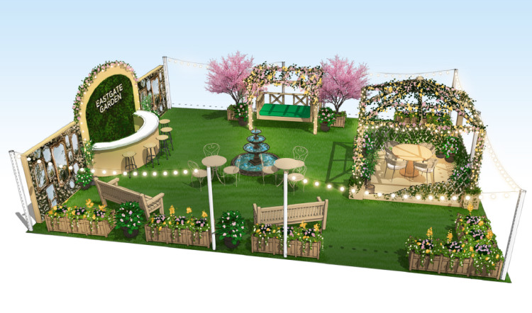 A new garden installation has opened at Eastgate Square (Image supplied)