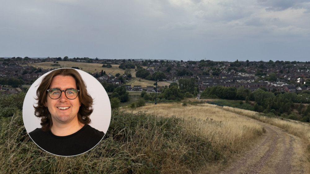 Patrick Shanahan will chair the Bradeley, Chell Heath and Fegg Hayes Pride in Place Neighbourhood Board (main image via Nub News / inset image via Stoke-on-Trent City Council)