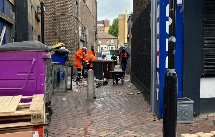 Thurrock Council has previously taken responsibility for the alley - and prosecuted a flyrtipper!
