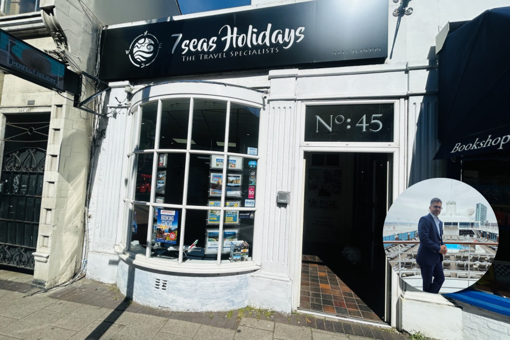 Shakeel Ahmed is the founder of 7 Seas Holidays, which is located at 45 Victoria Rd, Surbiton (Credit: Tilly O'Brien/7 Seas Holidays)