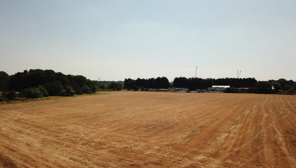 The land is opposite Aylesford School on Stratford Road (image via Wareing & Co)