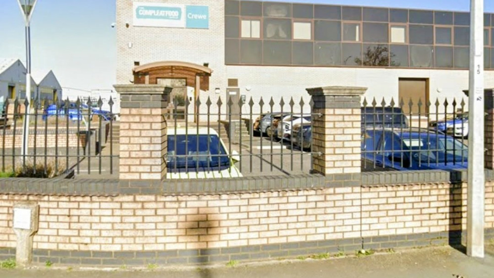 Compleat Food Group has invested £600,000 in a new cookie production line at Crewe (Photo: Google).