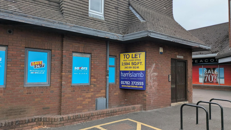 The first floor at The Commons in Sandbach used to be the offices of the Railway Children but is now up for rent. (Photo: Nub News)