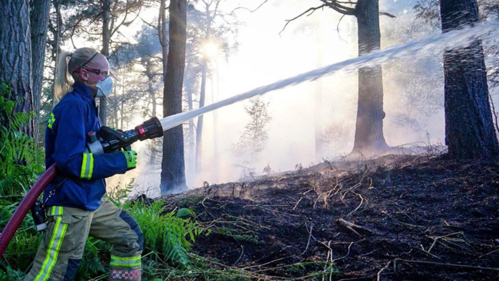 Outdoor fires put lives and landscapes at risk (image via Staffordshire Fire and Rescue Service)