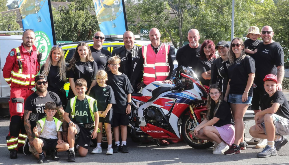 Riders In The Sky are appealing for support ahead of RITS Day 2026 at Tor Leisure in Glastonbury, raising money for Dorset and Somerset Air Ambulance. (RITS/FB) 