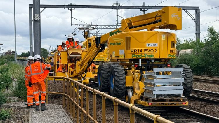 Rose Hill Marple station will be closed from 8-9 and 15-16 August while a railway junction is replaced near Guide Bridge (Image - Network Rail)