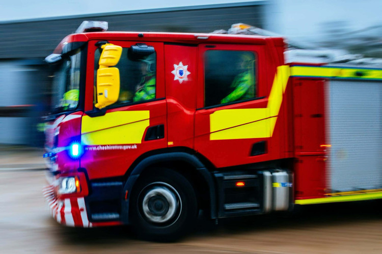 On Tuesday 4 August, Cheshire Fire and Rescue Service were alerted to an incident on the A51 Chester Road, Alpraham (Photo: Cheshire Fire).