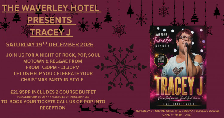 Christmas party night with Tracey J 