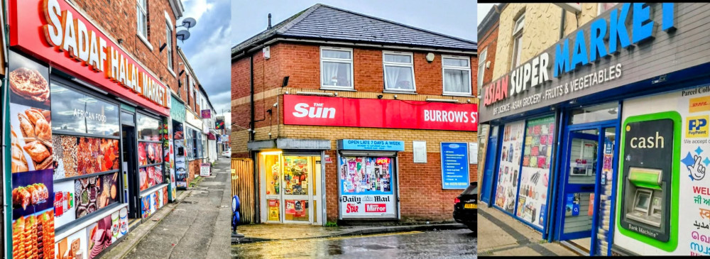 Asian Supermarket, Burrows and Sadaf Halal Market have been hit with one-star food hygiene ratings (Photo: Nub News).