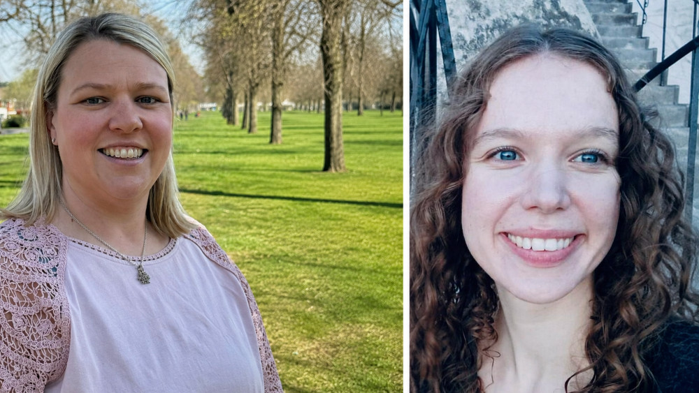 From left - Hayley Key, (Conservative) and Ruby Turok-Squire (Labour)