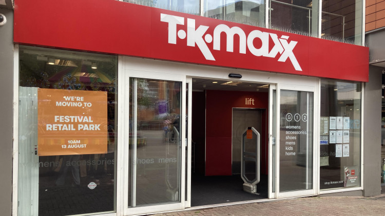 TK Maxx revealed that the Hanley store is closing on 9 August (image via Kerry Ashdown - LDR)