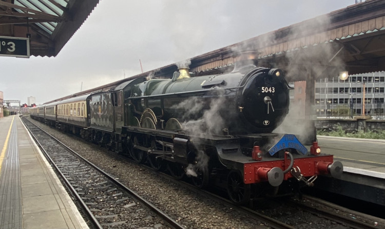 Earl of Mount Edgcumbe is one of two engines that was due to hall the expresses from Birmingham to Stratford-upon-Avon this summer