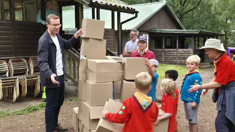 Macclesfield Congleton District Scouts' Squirrel and Beaver Fun Day at Barnswood (Credit: Tim Roca MP)