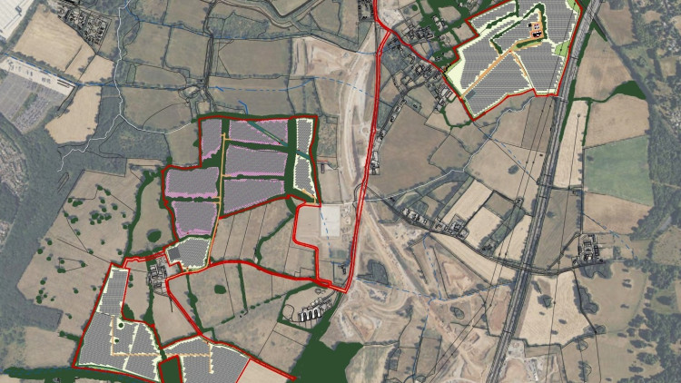The proposal for the solar farm (Picture: Total Energies/RSK ADAS/SMBC)