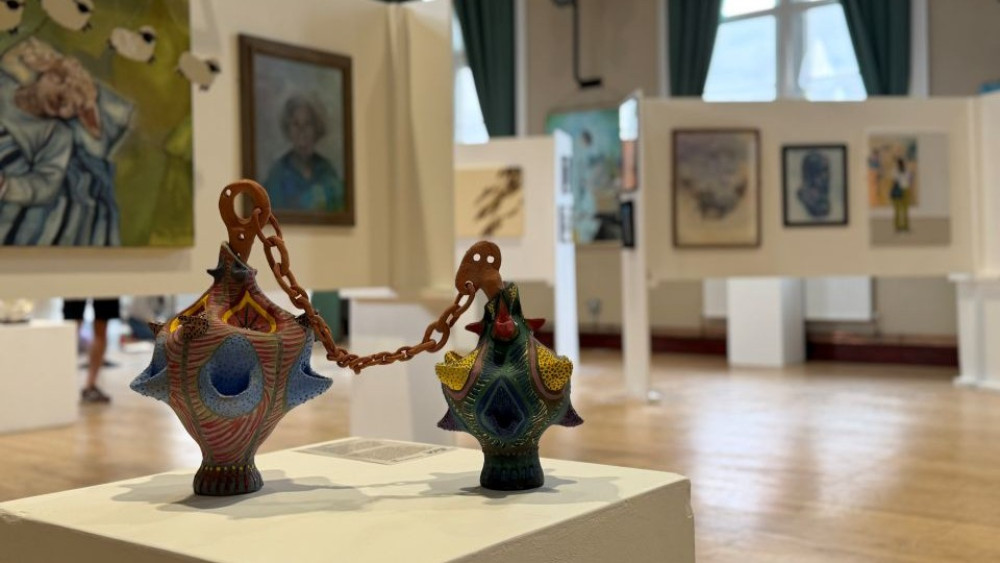 The Three Counties Open Art Exhibition has returned to Fenton Town Hall as it celebrates its 30th anniversary (image via Keele)