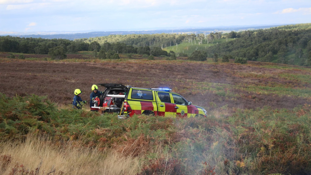 Crews have been working hard since Wednesday afternoon (image via Staffordshire Fire and Rescue Service)