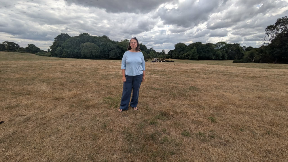 Terina Forster's family home in Park Lane overlooks the Wain Estates site and the Roman road. (Photo: Nub News)