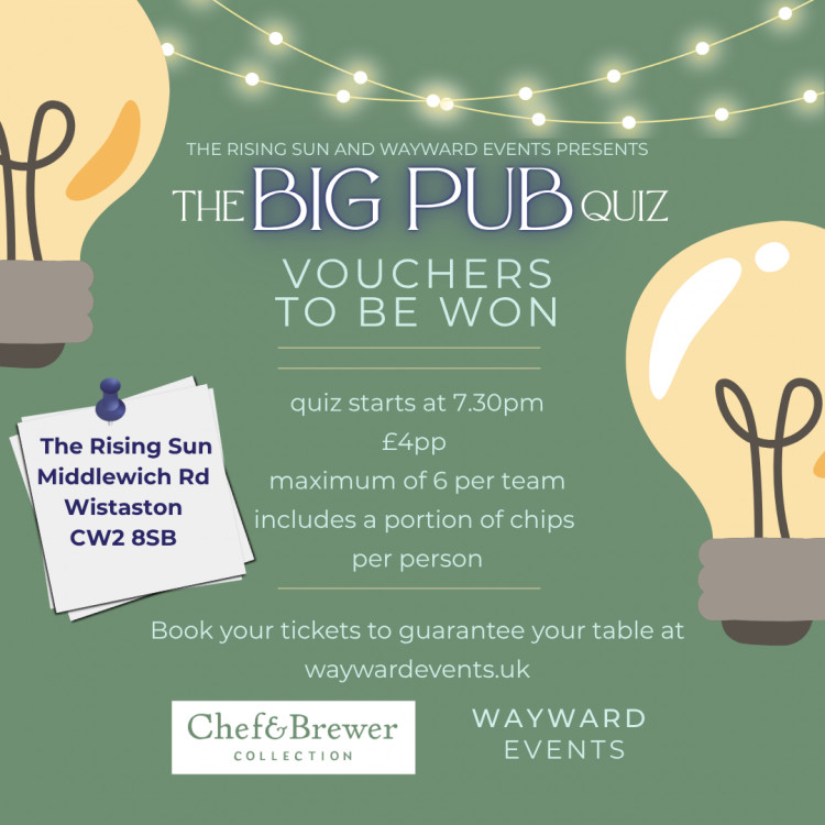 The BIG PUB QUIZ with The Rising Sun