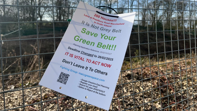 The Planning Inspectorate has upheld Bloor Homes' case for development at Prestbury Road in Macclesfield, overturning Cheshire East Council's decision (Credit: Nub News)