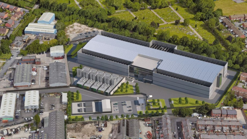 A new £350m data centre is being built in Reddish - company Kao says it could put Greater Manchester on the radar of ‘global technology firms’ (Image - Kao Data)