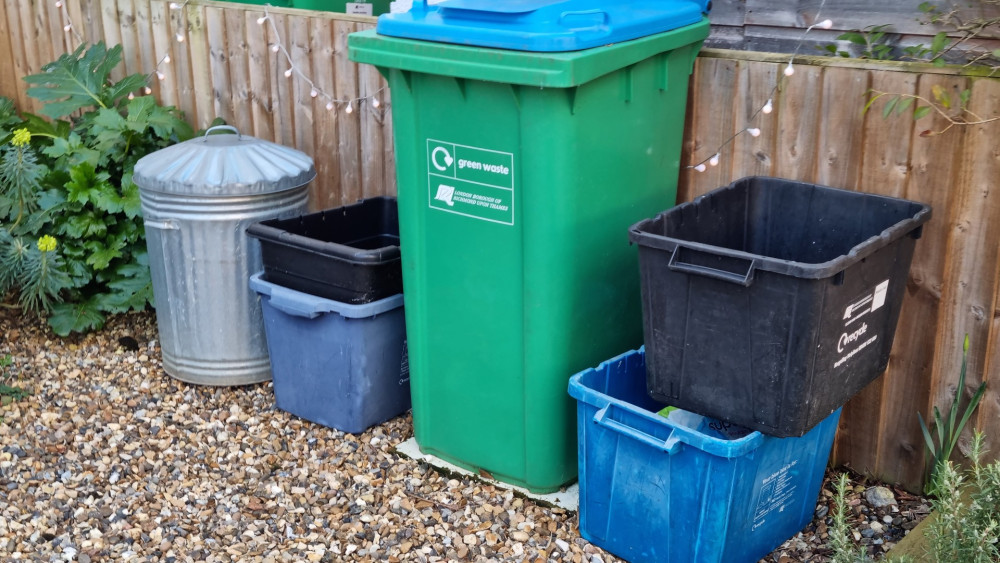 Bin collections are taking place earlier this week in Twickenham (credit: Richmond Council).