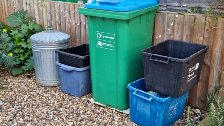 Bin collections are taking place earlier this week in Twickenham (credit: Richmond Council).