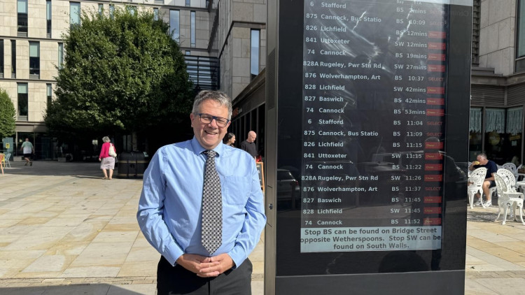 Andrew Mynors, Cabinet Member for Connectivity at Staffordshire County Council is 'delighted' about the scheme (image via Staffordshire County Council)