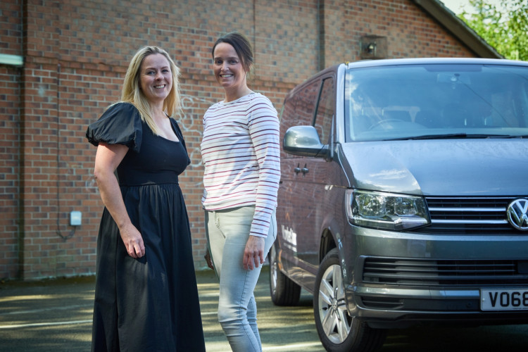 Kirsty Woolridge (right), who plans to open Wonder Star Futures college in Crewe in January 2027, with Jen Goodwin (Photo: Supplied).