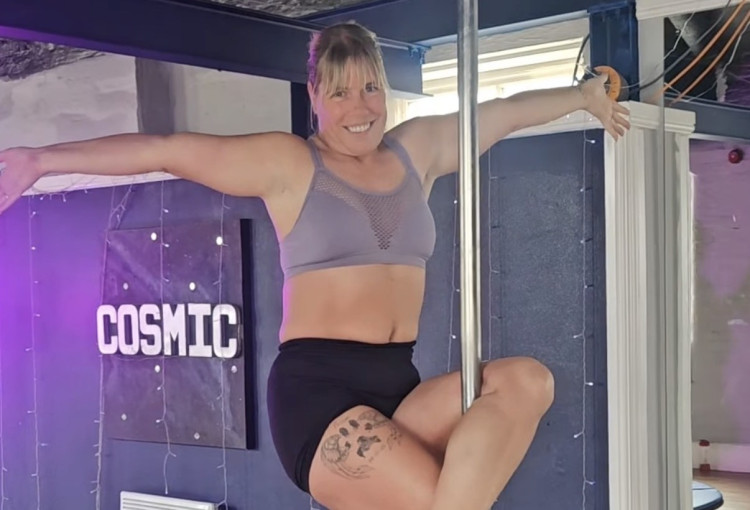 Cosmic Aerial Hoop & Pole Fitness recently launched their updated timetable, which includes the addition of a new beginners’ class (Credit: Supplied)