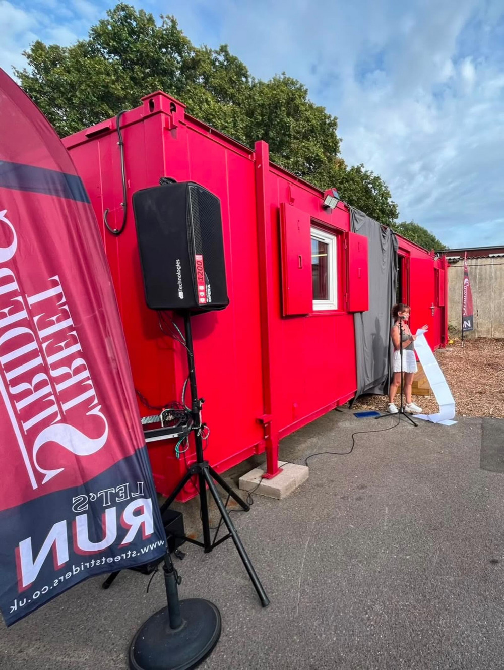 Chair Fee Nunn giving a speech during the event.  Photo credit - Shaun Rigby