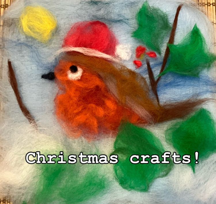 Christmas Cards Wet Felting Workshop with Ursula Westwood 