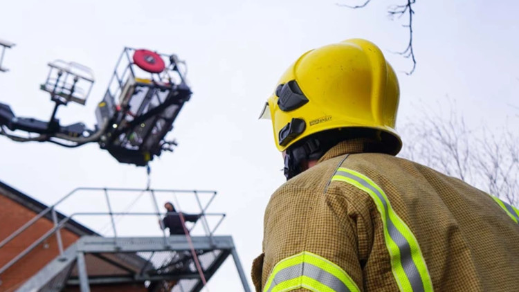 Firefighters attended a 'small' fire at Brunswick Street in Hanley (image via Staffordshire Fire and Rescue Service)