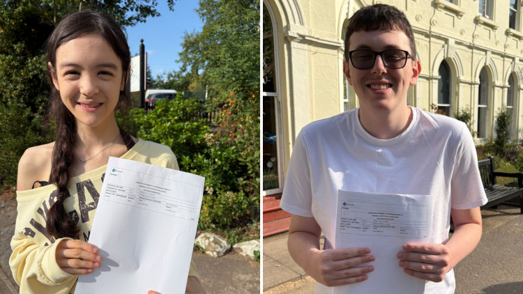 Imogen Regan and Andrew Kelly, two of the high-flyers at Beech Hall School (Credit: Supplied)
