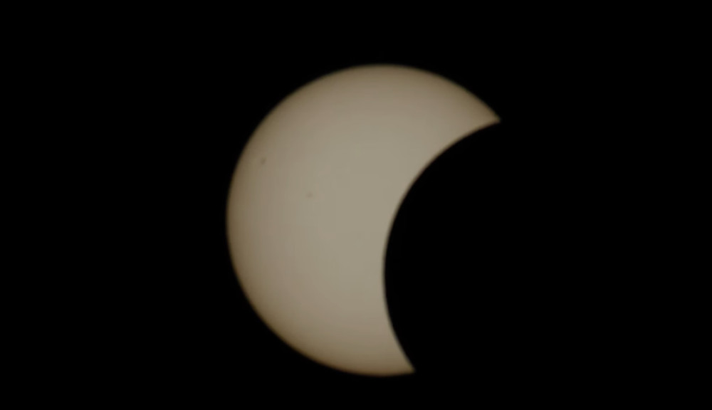On Wednesday, 12 August, the UK witnessed its most dramatic solar eclipse since 1999, with up to 90% sun coverage visible between 7:02pm-7:16pm (image via Peter Briggs)