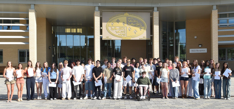 Students receiving their A-level results at King’s were celebrating with their parents and teachers as they reaped the rewards of their hard work (Credit: Supplied)