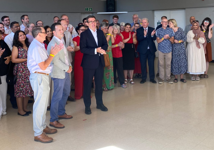 Mr Burnham’s backing for a Hertfordshire mayor was welcomed by Labour borough council leaders at Wednesday’s event. 