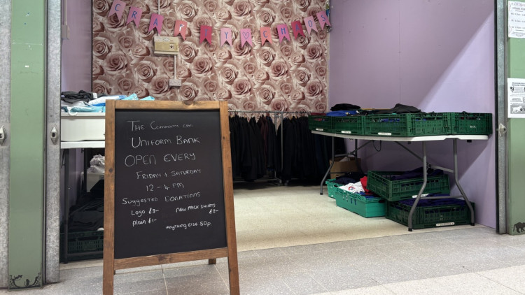 The uniform bank will be open the last three Fridays and Saturdays of August (image via Nub News)