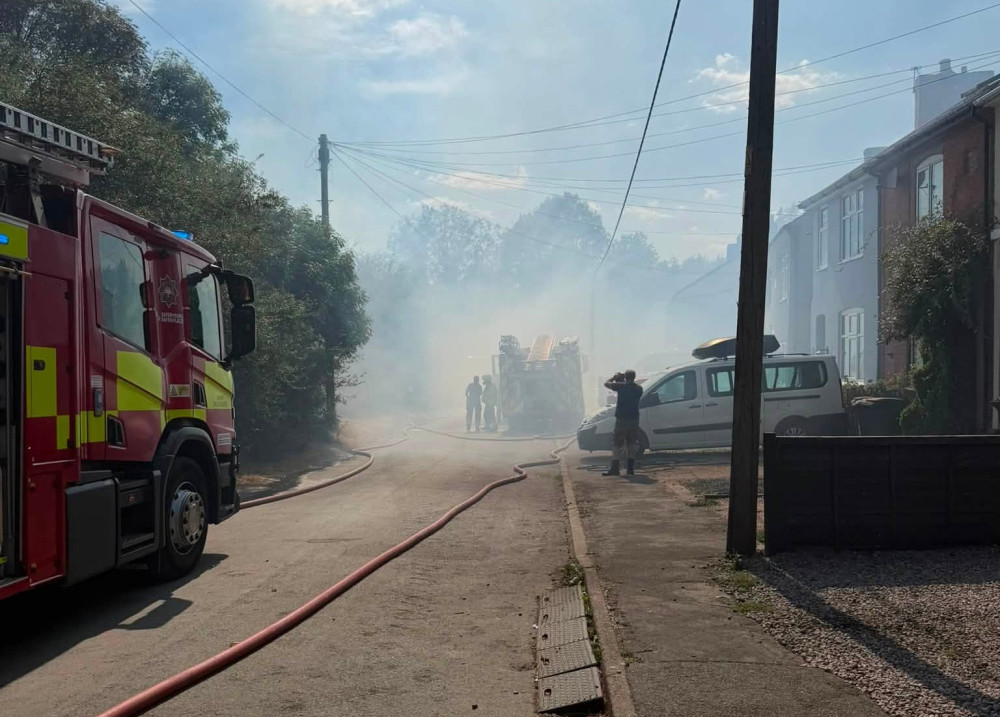 Fire crews responded to a 10-hectare scrubland fire near Ellistown (Photo: Leicestershire Fire and Rescue)