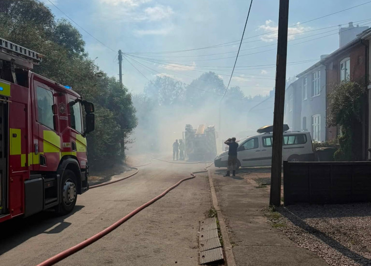 Fire crews responded to a 10-hectare scrubland fire near Ellistown (Photo: Leicestershire Fire and Rescue)