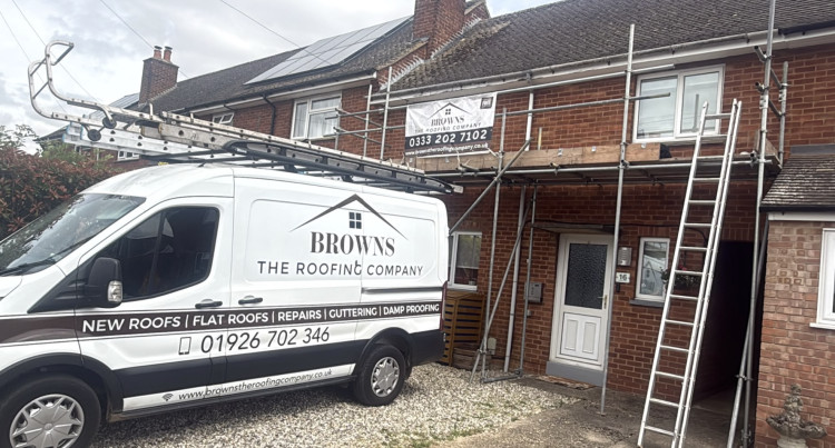 Browns The Roofing Company, a six-person team in Warwickshire, has completed 350 local projects in four years, focusing on quality and community care (image via Browns)