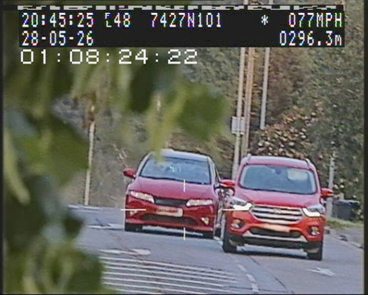 A man has been caught travelling double the speed limit near Coalville (Photo: Leicestershire Police)